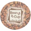 Custom Round Paperboard Fan Coaster - sample printed design