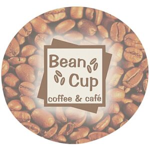 Custom Round Paperboard Fan Coaster - sample printed design
