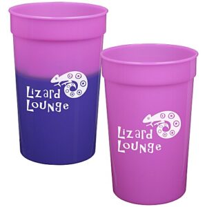 Custom Color Changing Fan Cup - 22 oz - sample printed design