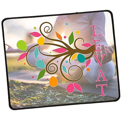 Custom Large Rectangle Fan Mouse Pad - sample printed design