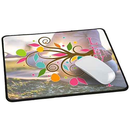Custom Large Rectangle Fan Mouse Pad - sample printed design