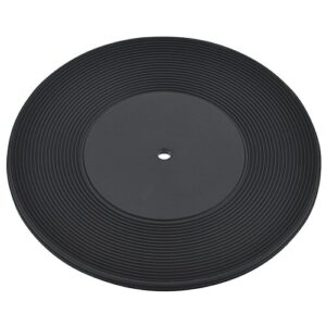 Custom Vinyl Record Fan Coaster - 4 inch - sample printed design