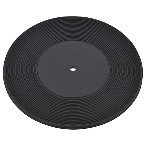 Custom Vinyl Record Fan Coaster - 4 inch - sample printed design