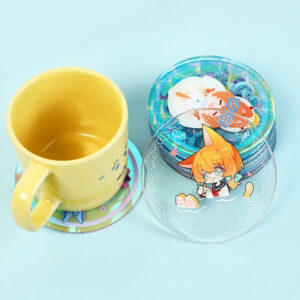 Custom Acrylic Fan Art Coasters - sample printed design