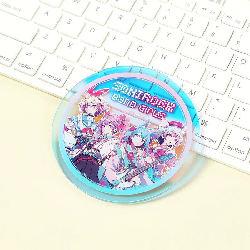 Custom Acrylic Fan Art Coasters - sample printed design