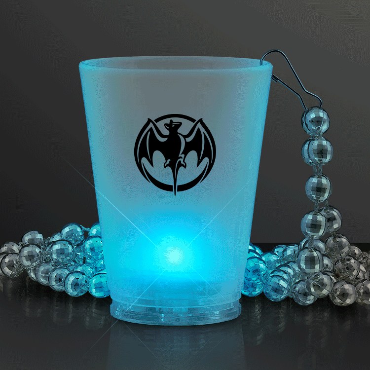 Custom 1.5 oz LED Shot Glass Necklaces - product example