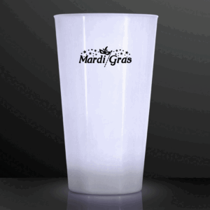 Custom 16 oz White LED Glow Cups - product example