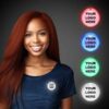 Custom 2" LED Button Pin Badges - product reference example
