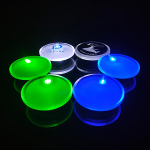 Custom 2" Round Acrylic LED Badges - product reference example