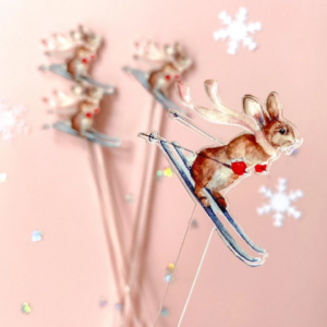 Custom printed acrylic drink stirrers - illustrative design reference