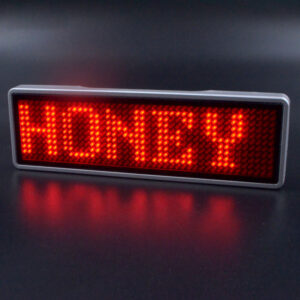 Custom Bluetooth Programmable LED Name Badges - product reference example