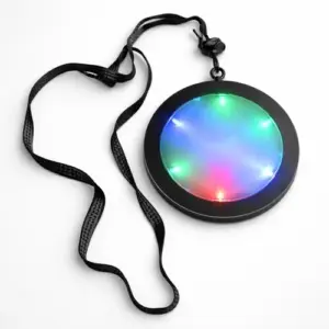 Custom Flashing LED Medallion Necklaces - product reference example
