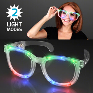Custom Jumbo Multicolor LED Party Glasses - product example