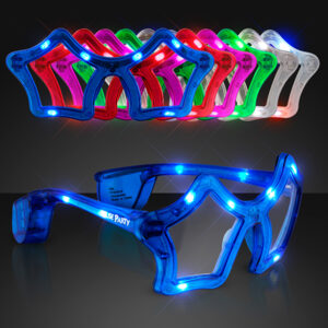Custom Star-Shaped LED Party Glasses - product example