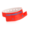 Custom 2-Tab Redemption Vinyl Wristbands custom printing example