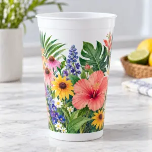 Custom Full-Color Wrap Stadium Cups - sample customer design