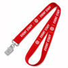 Custom Screen-Printed Polyester Lanyards custom printing example