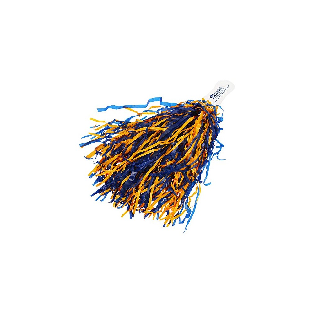 Photographed rally pom with printed handle
