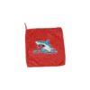 Photographed full-color spirit towel with loop