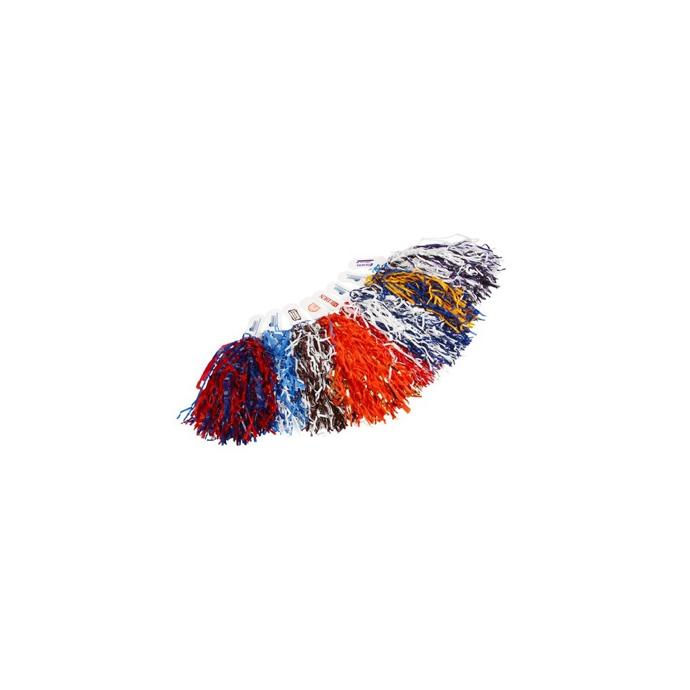 Photographed two-tone rally pom color combinations