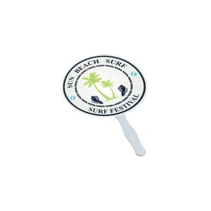 Photographed printed round cheering fan