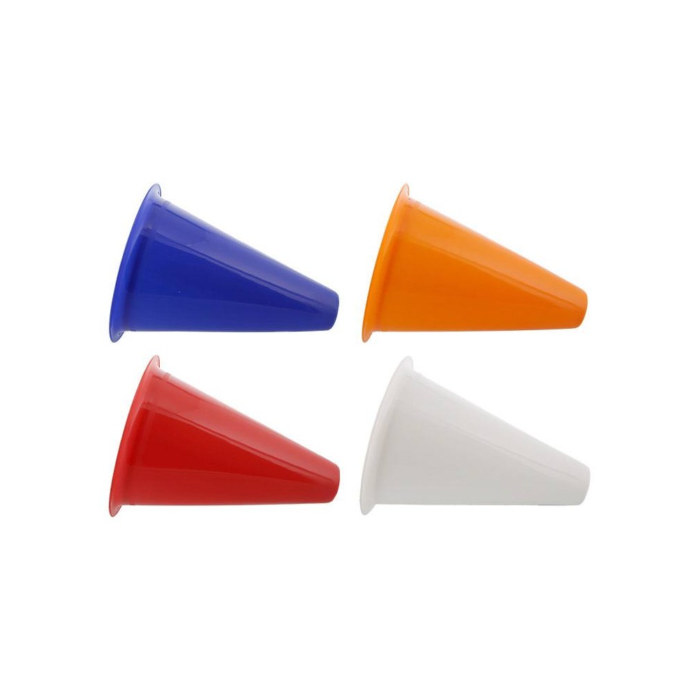Photographed megaphone color assortment