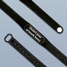 Custom NTAG213 NFC Silicone Wristbands custom printing example