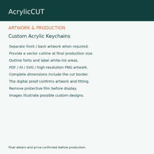 Custom Acrylic Keychains — artwork guide